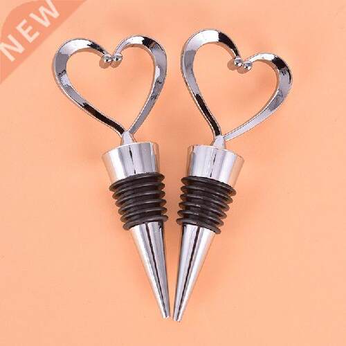 Elegant Heart Shaped Red Wine Champagne Wine Bottle Stopper