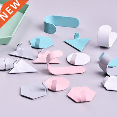 4pcs/set Towel Hook Iron Door Hanger Self Adhesive Wall