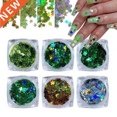 1 Set Festival Nail Slice Bright Lovely Colorful Shiny