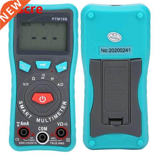 PTM19B LCD 2000 Digit Digital Multimeter Non-Contact Voltage
