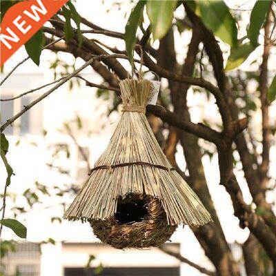 Straw Comfortable Bird House Natural Handmade Hanging Bird
