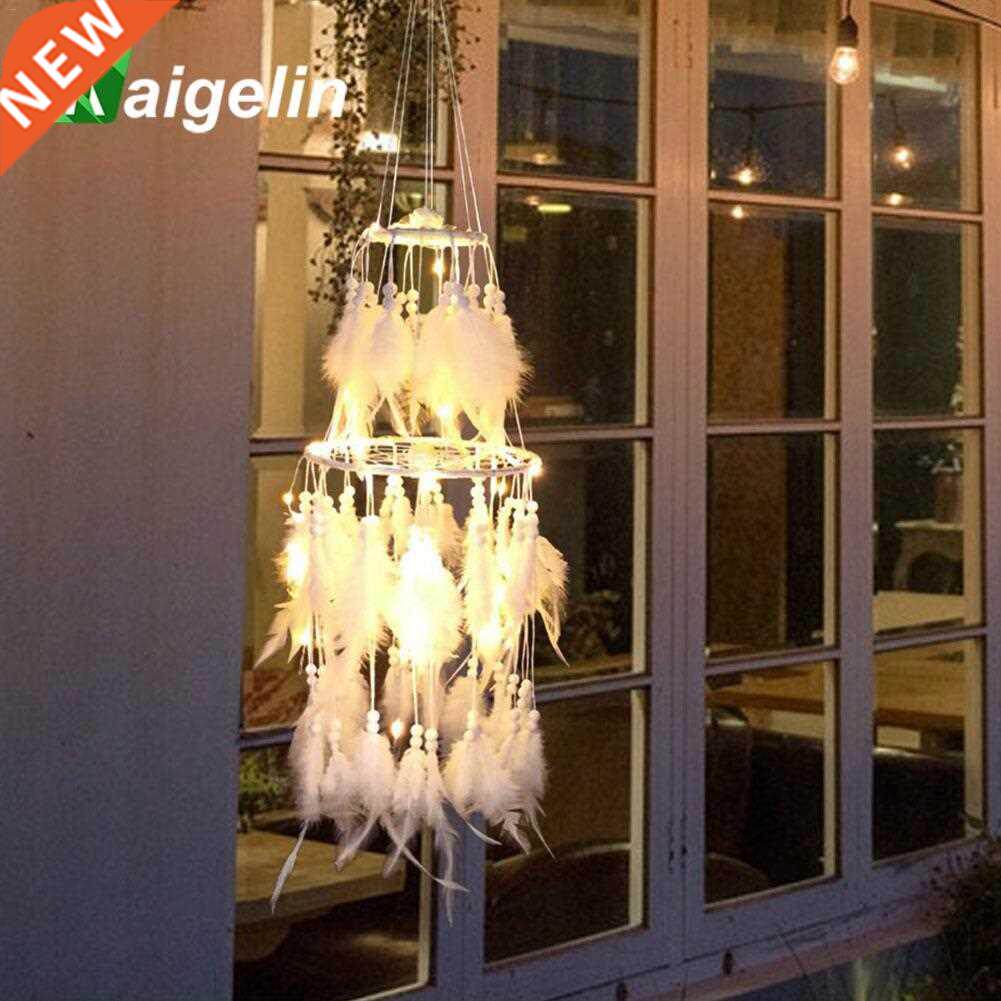 Innovative Warm White Dream Catcher LED Night Light Hanging