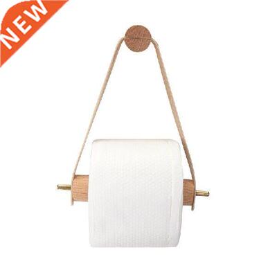 Wooden Rolled Toilet Paper Holder Bathroom Storage Paper