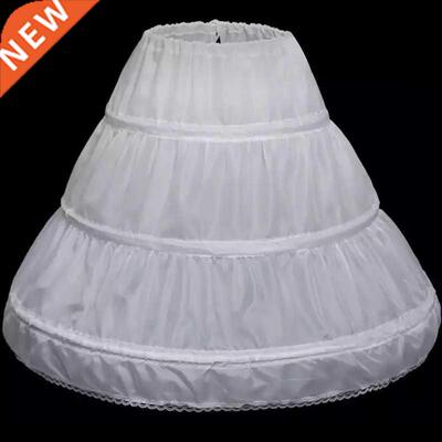 Girls Dress 3 Layered Flower Petticoat Christmas Party Princ