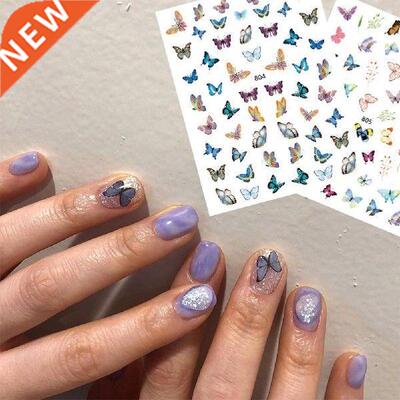 1Sheet Nil Sticker Removble Self-dshesive Butterfly