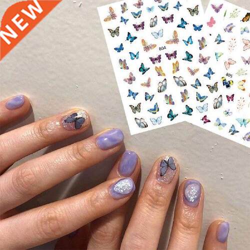 1Sheet Nil Sticker Removble Self-dshesive Butterfly