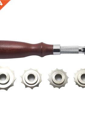 3/4/5/6mm DIY Leather Craft Over itch Line Marking Wheel G