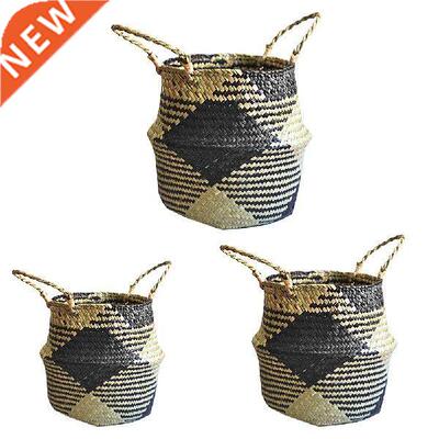 Rattan Basket Hanging Flowerpot Plant Basket Handmade