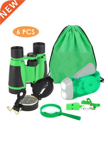 6PCS Children Outdoor Camping Exploration Set Binocular