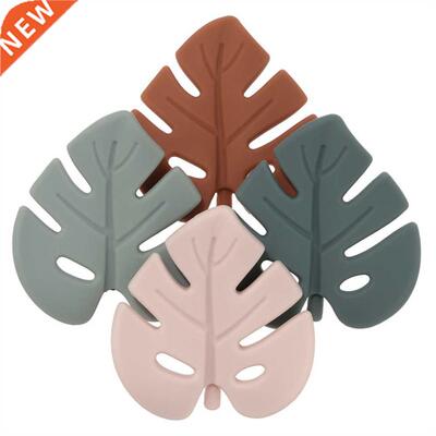 ething Chewing Toy Shower Gifts Leaves Silicone Teether for