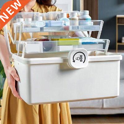 Portable First Aid Container Clear Plastic Medicine