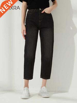 Wixra Stylish Denim Pants Female High Waist Jeans With Fur B