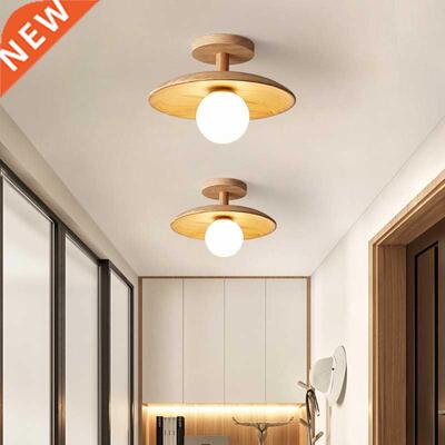Modern Nature Wood Ceiling Lamp For Living Room 18 28