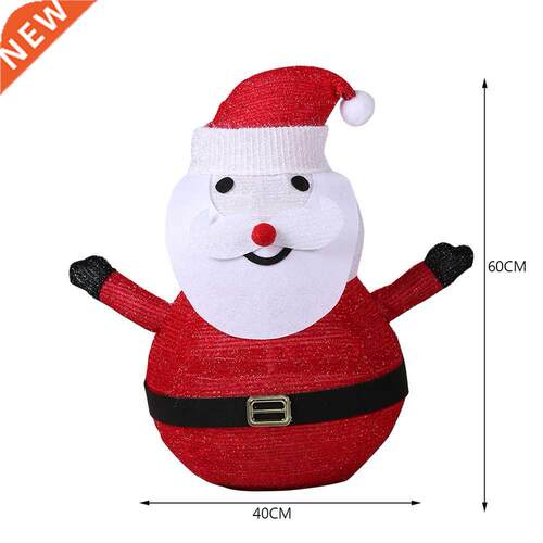 Christmas Snowman Foldable Lantern with 40 LED Waterproof Ou