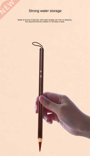 Single Rabbit hair manual writing brush Long pole watercolor