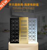 Rectangle Gold Flower Alumnum Grd Black Snow Slver