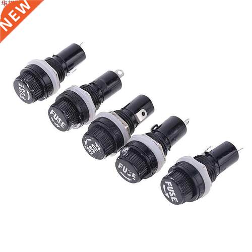 5pcs 10A Chassis Panel Mount Fuse Holder Socket for 5*20 Gla