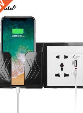 kebidu Universal Wall Socket Panel AC 110-250V With 2 USB