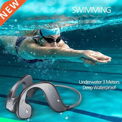 Bone Conduction Swimming Headphones IPX8 Depth Waterproof O