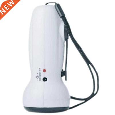 LED Dynamo TorchHand Press Crank Camping ImpactHandle Flashl