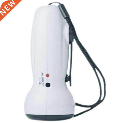 LED Dynamo TorchHand Press Crank Camping ImpactHandle Flashl