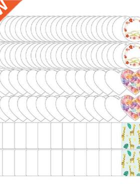 New 100Pcs Acrylic Keychain Blanks Decoration Crafts Round