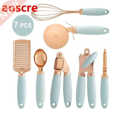 7 Pcs Kitchen Gget Set Multifunction Kitchen Tools Copper