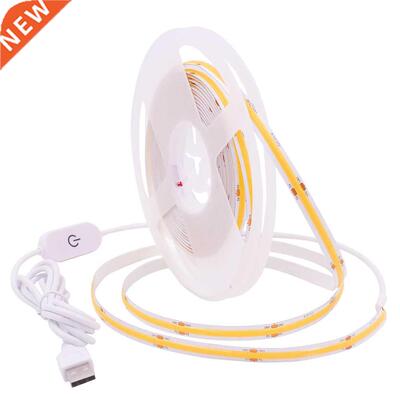 DC5V USB Powered LED COB Strip Light with ON/OFF Switch Dimm