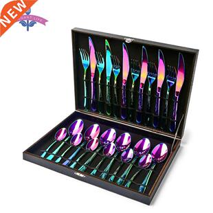 24PCS Cutlery Set Dinner Set Tableware 18/10 Stainless Steel