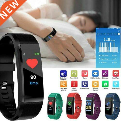 115Plus New Smart Watch Men Women Heart Rate Montor Blood
