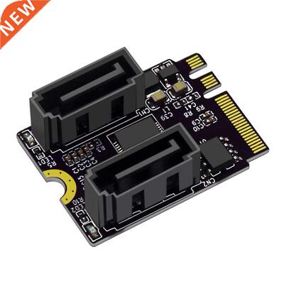 M.2 A/E Key to 2 Ports SATA3.0 Expansion Card for Windows 7/