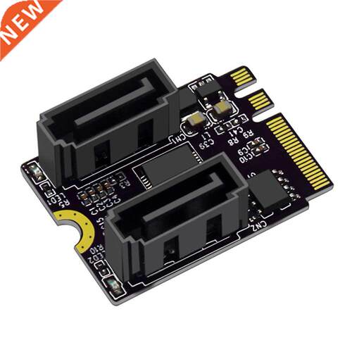 M.2 A/E Key to 2 Ports SATA3.0 Expansion Card for Windows 7/