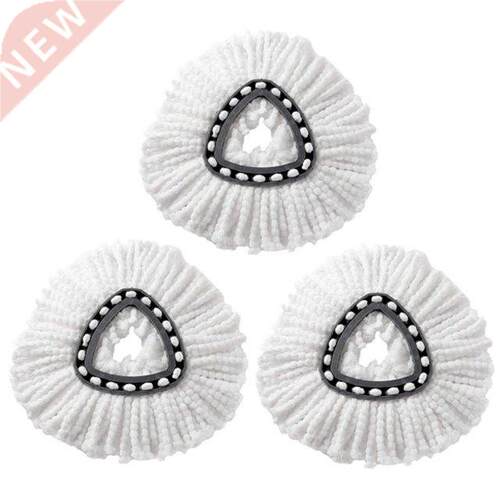3Pcs 360 Rotation Cotton Yarn Microfiber Mop Hes Refills R