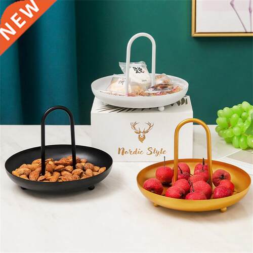 Nordic Desktop orage Tray Metal Round Jewelry Trays