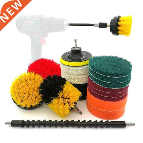 Drill Brush Scrub Pads 18 Piece Power Scrubber Cleaning Kit