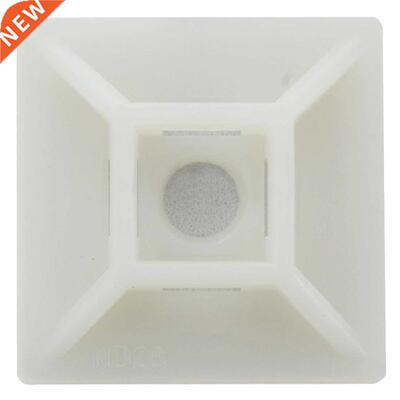 100x Sort Adhesive Cable Wire Lead Tie Square Mounts Clips W