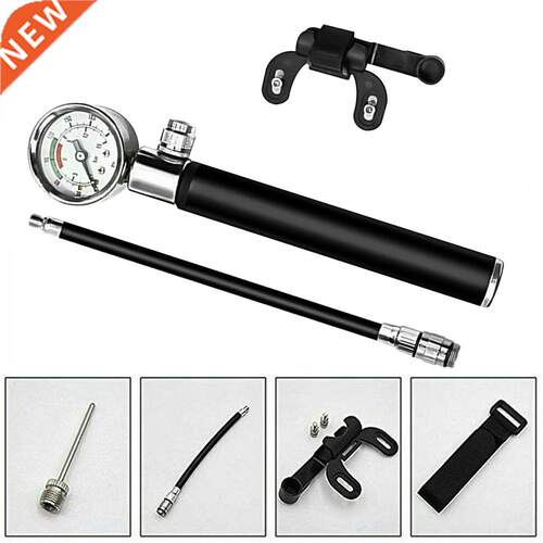 Portable Bicycle Tire Ball Inflatable Gauge High Pressure Ai