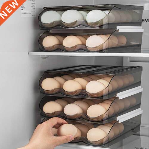 Household Kitchen Egg Storage Box Drawer Refrigerator Multi