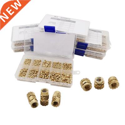 90-500Pcs/Box M2 M2.5 M3 M4 M5 M6 Brass Hot Melt Inset Nuts