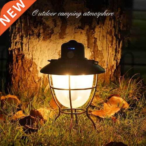2000mAh Portable USB Rechargeable LED Hanging Flashlight