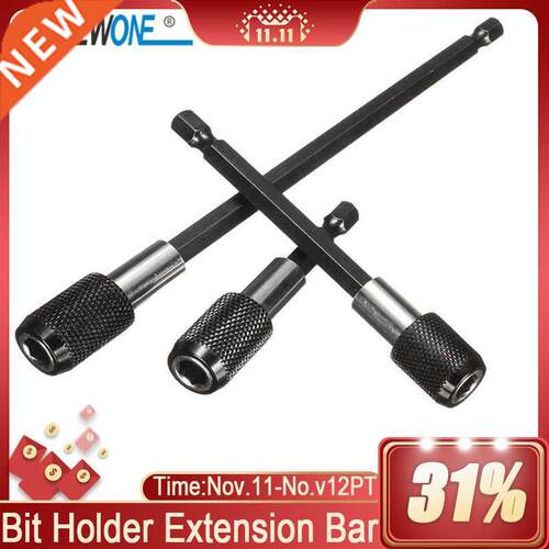 1/4 Inch Hex Shank Quick Release Screwdriver Bit Holder Exte