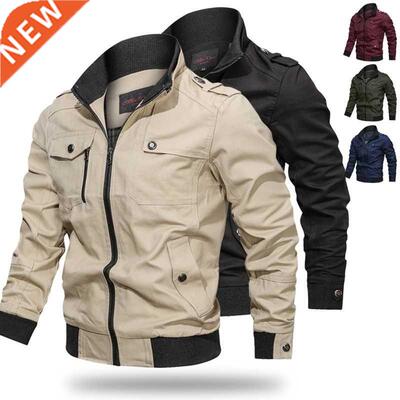 Men's Bomber Jacket New Sprng Autumn Casual Plus Sze Mlt
