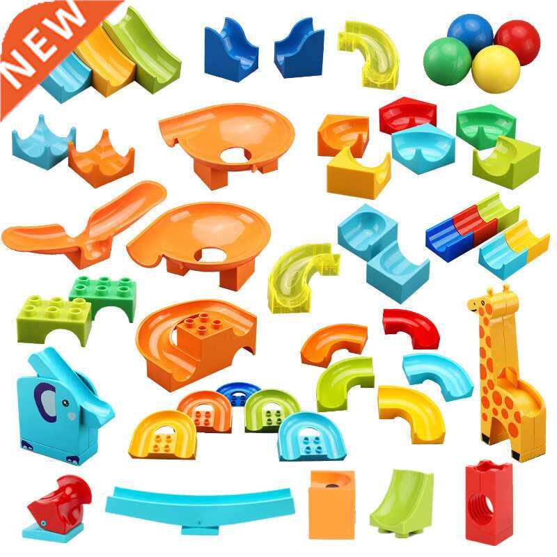 crazy fun rolling ball building blocks compatible marble run