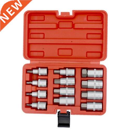 12Pcs 1/2 Inch Drive Impact Hex Bit Socket Set H5 H6 H7 H8 H