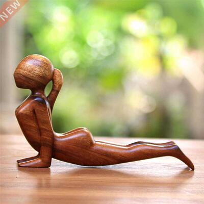 Yoga Bo Wood Texture Carving Yoga Gymnastics Lovers Gift Y