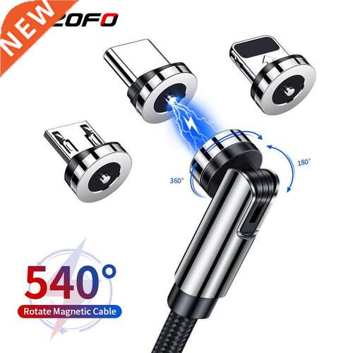 540 Rotate Magnetic Cable Fast Charging Magnet Charger Micro