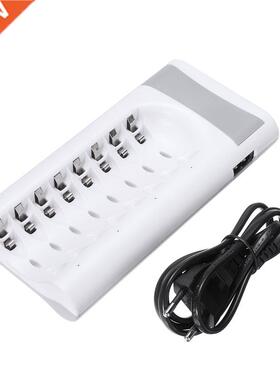 New 8 Slots Smart Fast Charger USB Charger Dock 适用于 Ni-MH