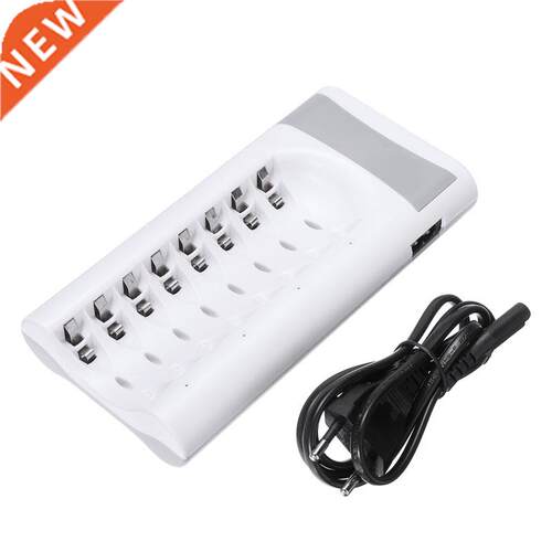 New 8 Slots Smart Fast Charger USB Charger Dock 适用于 Ni-MH
