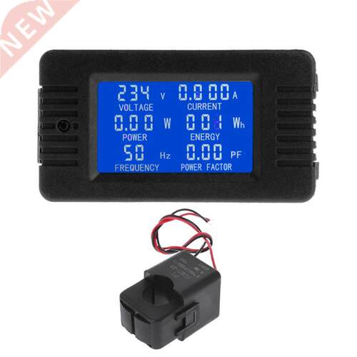 AC 80-260V 110V 220V 100A Digital Panel Ampermeter Volt Watt