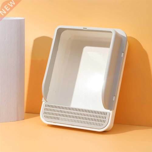 Cat Litter Box Oversized Cat Toilet Anti-Splash Semi-Enclose